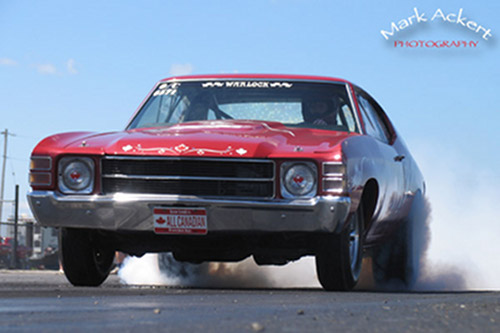 Burnin' out in the Chevelle