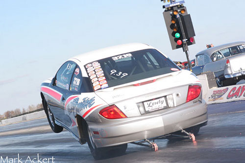 Wheelie from the back!
